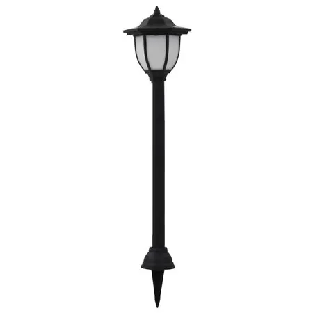  Lămpi solare de exterior cu LED, 3 buc, negru