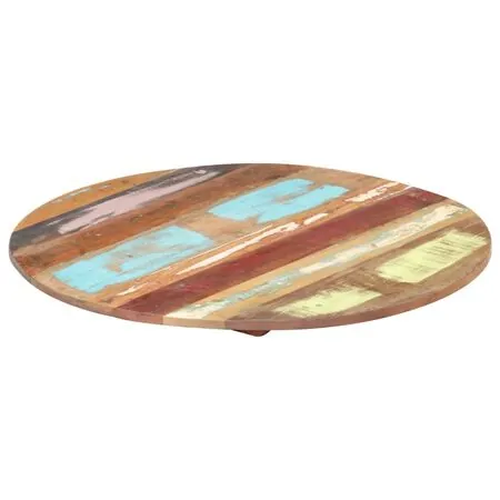  Blat de masă rotund, 50 cm, lemn masiv reciclat, 15-16 mm