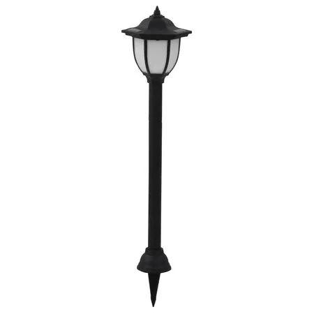  Lămpi solare de exterior cu LED, 3 buc, negru