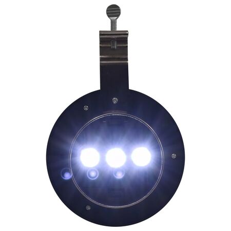  Lămpi solare de exterior cu LED, 6 buc., alb, 12 cm, rotund
