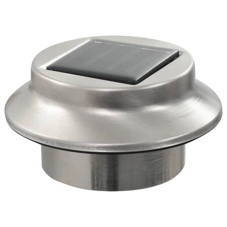  Lămpi solare de exterior cu LED, 6 buc., alb, 12 cm, rotund