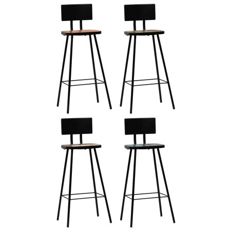  Set mobilier de bar, 5 piese, negru