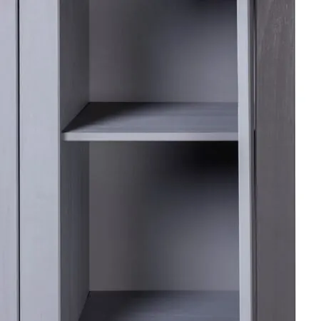  Șifonier cu 3 uși, gri, 118 x 50 x 171,5 cm, pin gama Panama