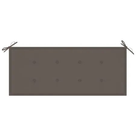 Bancă de grădină cu pernă, 120 cm, bambus