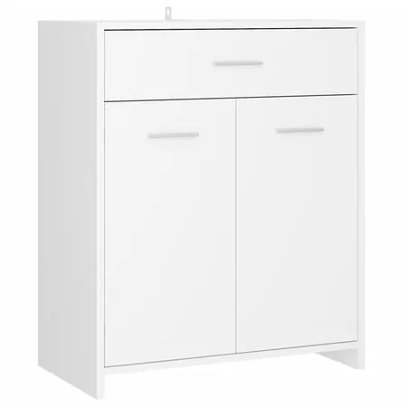  Set mobilier de baie, 4 piese, alb