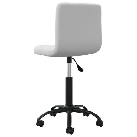 Scaun de bucătărie pivotant, gri deschis, catifea