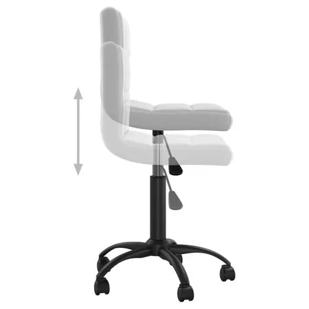  Scaun de bucătărie pivotant, gri deschis, catifea