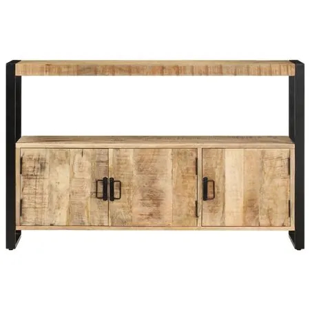  Dulap lateral, 120 x 30 x 75 cm, lemn masiv de mango