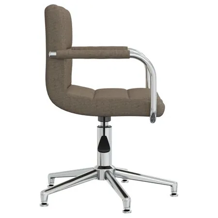  Scaun de bucătărie pivotant, gri taupe, material textil