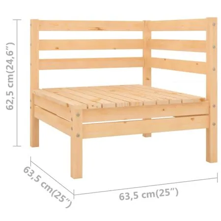  Set mobilier relaxare de grădină, 4 piese, lemn masiv de pin