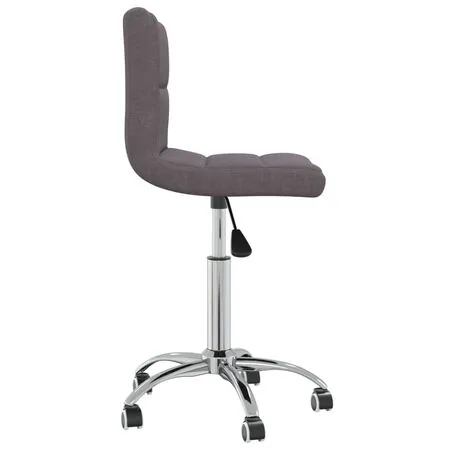  Scaun de bucătărie pivotant, gri taupe, material textil