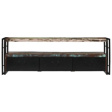  Comodă TV, 120 x 30 x 40 cm, lemn masiv reciclat