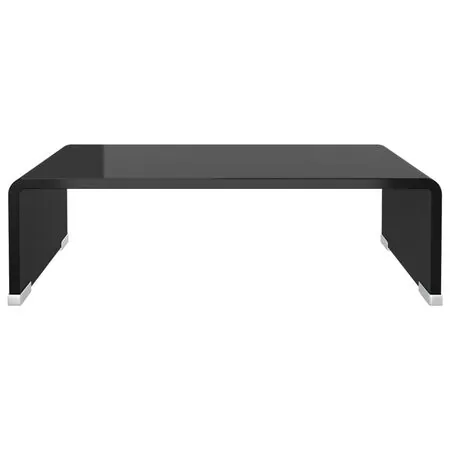  Stativ TV/Suport monitor, sticlă, 40 x 25 x 11 cm, negru