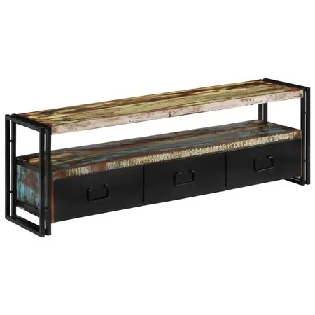  Comodă TV, 120 x 30 x 40 cm, lemn masiv reciclat