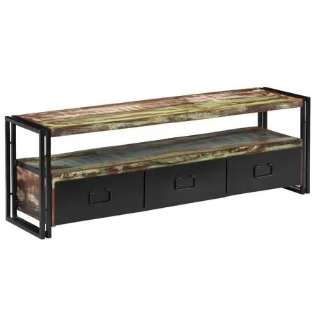  Comodă TV, 120 x 30 x 40 cm, lemn masiv reciclat