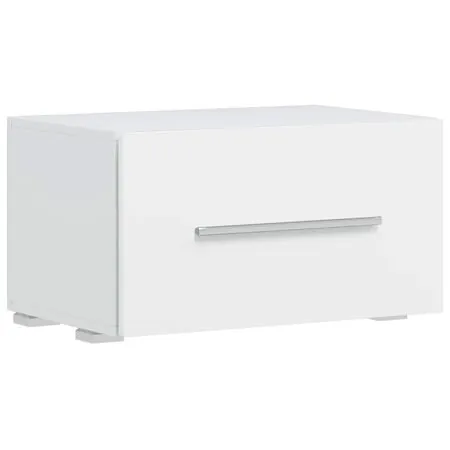  Set mobilier comodă TV de perete, 5 piese, iluminare LED, alb