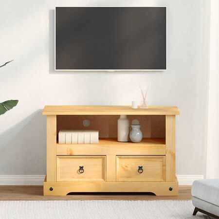  Comodă TV stil Corona din pin mexican 91 x 43 x 56 cm