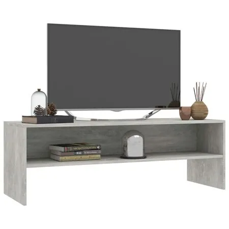  Comodă TV, gri beton, 120 x 40 x 40 cm, lemn prelucrat
