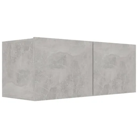  Set de dulapuri TV, 6 piese, gri beton, lemn prelucrat