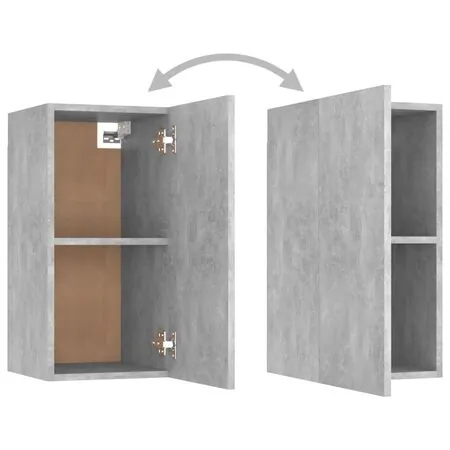  Set de dulapuri TV, 7 piese, gri beton, lemn prelucrat