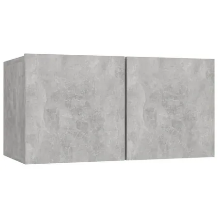  Set de dulapuri TV, 5 piese, gri beton, lemn prelucrat