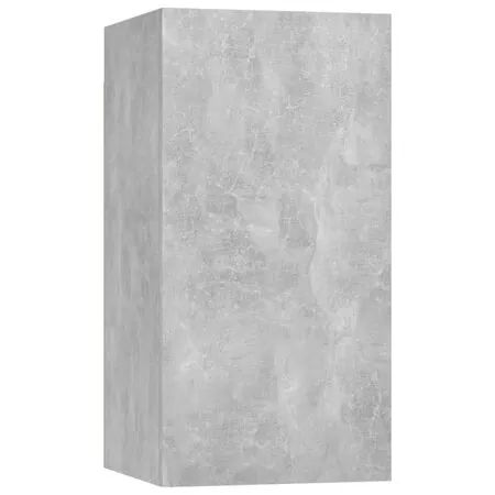  Set de dulapuri TV, 5 piese, gri beton, lemn prelucrat