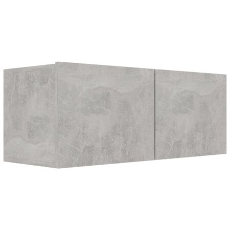  Set de dulapuri TV, 6 piese, gri beton, lemn prelucrat
