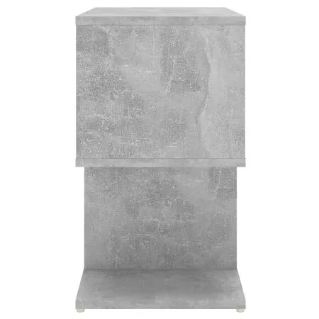  Noptiere, 2 buc., gri beton, 50x30x51,5 cm, PAL