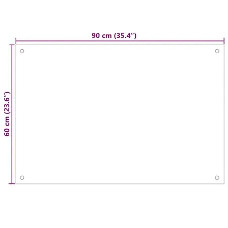  Panou antistropi de bucătărie, negru 90x60 cm sticlă securizată