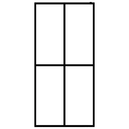  Paravan de duș walk-in, 80x195 cm, sticlă securizată mată