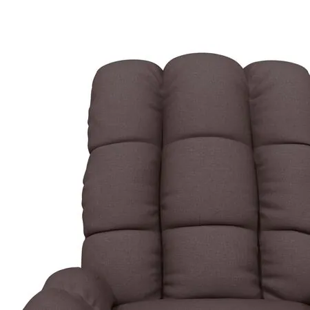  Fotoliu de masaj electric, maro închis, material textil