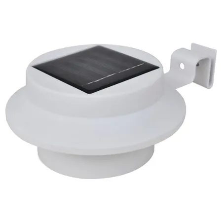  Lămpi solare de exterior pentru gard cu LED, 12 buc., alb
