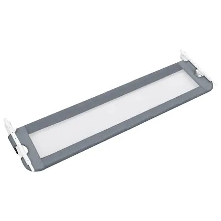  Balustradă de protecție pat copii, gri, 150x42 cm, poliester