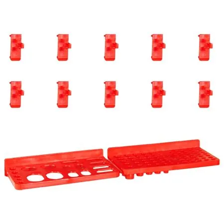  Set cutii depozitare 29 piese cu panouri de perete, roșu&negru