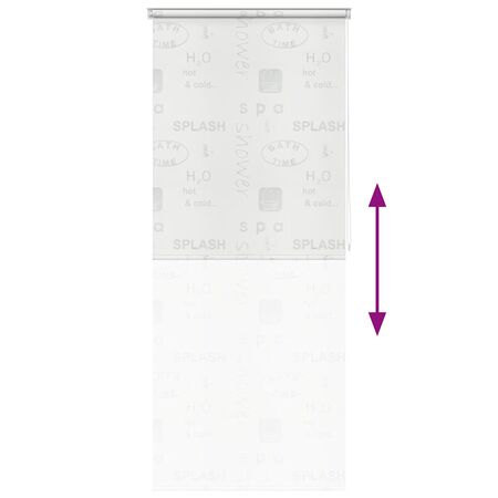  Roletă perdea de duș 100x240 cm Imprimeu Splash