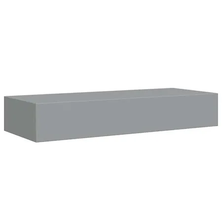  Dulap de perete cu sertar, gri, 60x23,5x10 cm, MDF