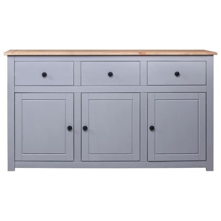  Servantă, gri, 135 x 40 x 80 cm, lemn masiv pin, gama Panama