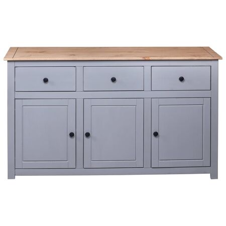  Servantă, gri, 135 x 40 x 80 cm, lemn masiv pin, gama Panama