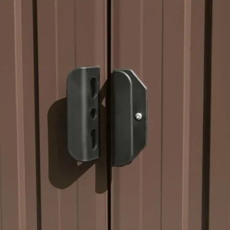  Șopron de grădină, 257x392x181 cm, maro, metal