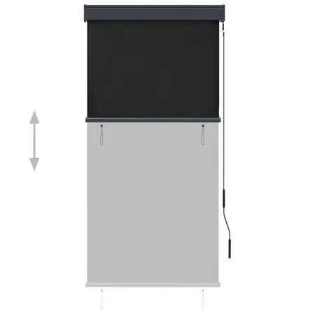  Jaluzea tip rulou de exterior, antracit, 80 x 250 cm