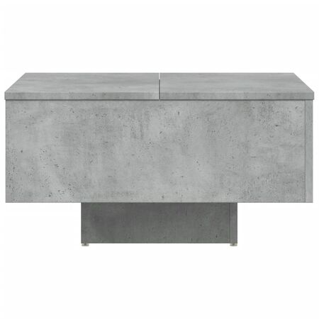  Măsuță de cafea, gri beton, 60x60x31,5 cm, lemn prelucrat