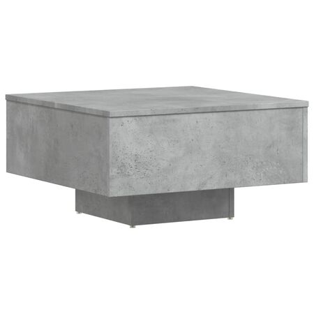 Măsuță de cafea, gri beton, 60x60x31,5 cm, lemn prelucrat