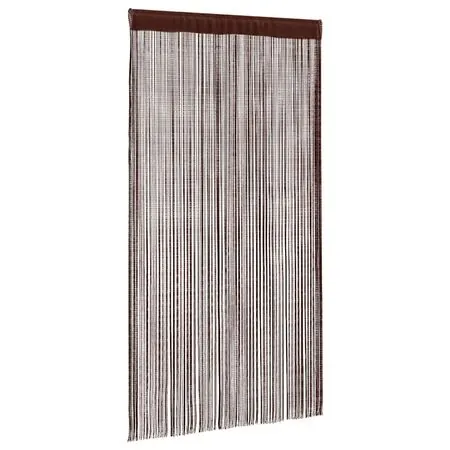  Draperii cu franjuri, 2 buc., 140 x 250 cm, maro