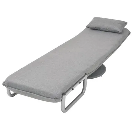  Scaun pivotant și canapea extensibilă, gri deschis, textil