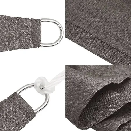 Pânză parasolar, antracit, 3 x 5 m, HDPE, 160 g/m²