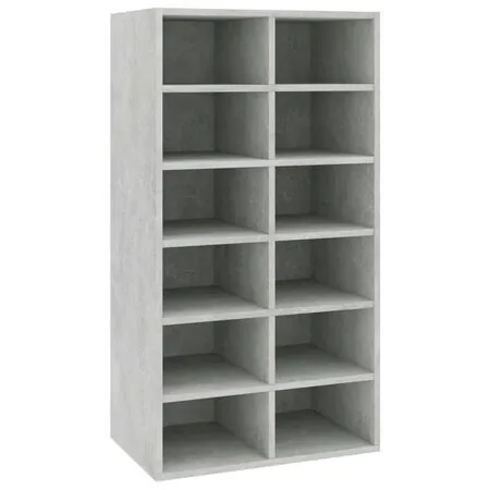  Pantofar, gri beton, 54x34x100,5 cm, lemn compozit