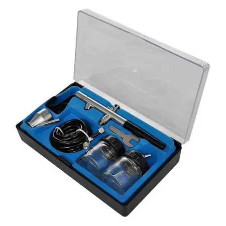 Set compresor aerograf cu 3 pistoale