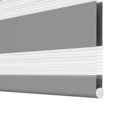 Jaluzea tip zebra, 40 x 100 cm, gri