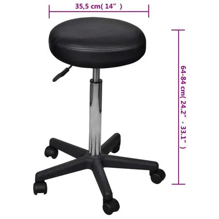  Scaun de birou negru