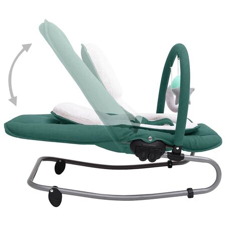  Balansoar pentru bebeluși, verde, oțel